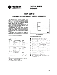 Datasheet TBA560C manufacturer Неопределенные