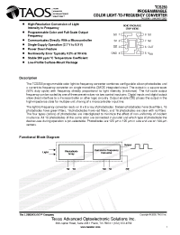 Datasheet TCS230 manufacturer Неопределенные