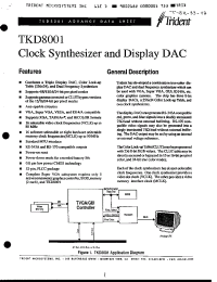 Datasheet TKD8001 manufacturer Неопределенные