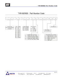 Datasheet TVR05101 manufacturer Неопределенные