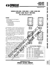 Datasheet UHD-400 manufacturer Неопределенные