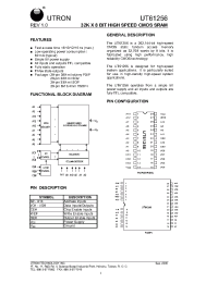 Datasheet UT61256LS-12 manufacturer Неопределенные
