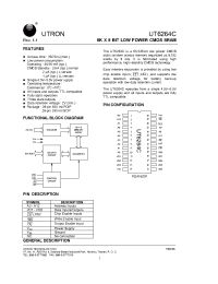 Datasheet UT6264CPC-35 manufacturer Неопределенные