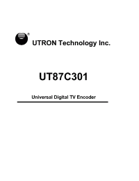 Datasheet UT87C301 manufacturer Неопределенные