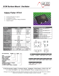 Datasheet VF315PH6.0MA1 manufacturer Неопределенные