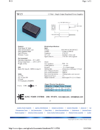 Datasheet W1507-760 manufacturer Неопределенные