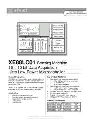 Datasheet XE88LC01MI000 manufacturer Неопределенные