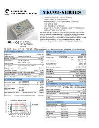 Datasheet YKC03-24S15 manufacturer Неопределенные