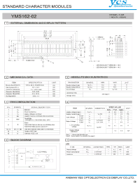 Datasheet YMS162-02 manufacturer Неопределенные