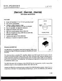 Datasheet ZN416E manufacturer Неопределенные