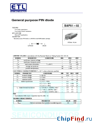 Datasheet BAP51-02 manufacturer E-Tech