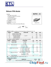 Datasheet BAP64-02 manufacturer E-Tech