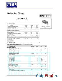 Datasheet BAS16HT1 manufacturer E-Tech
