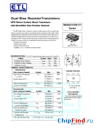 Datasheet MUN5215DW1T1 manufacturer E-Tech