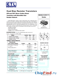 Datasheet MUN5311DW1T1 manufacturer E-Tech