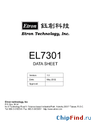 Datasheet EL7301Q-140 manufacturer Etron