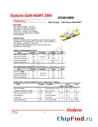 Datasheet EGN030MK manufacturer Eudyna