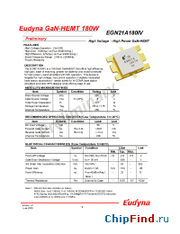 Datasheet EGN21A180IV manufacturer Eudyna