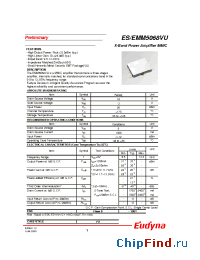 Datasheet ESM5068VU manufacturer Eudyna