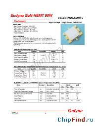 Datasheet ESN26A090IV manufacturer Eudyna