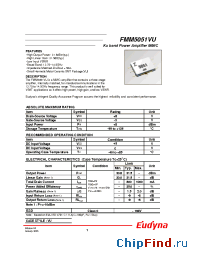 Datasheet FMM5051VU manufacturer Eudyna