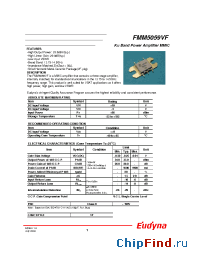 Datasheet FMM5059VF manufacturer Eudyna