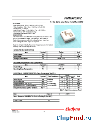 Datasheet FMM5703VZ manufacturer Eudyna