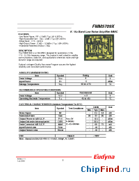 Datasheet FMM5709X manufacturer Eudyna