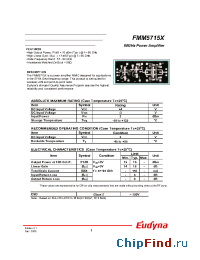 Datasheet FMM5715X manufacturer Eudyna