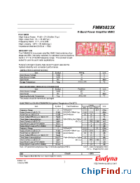 Datasheet FMM5823X manufacturer Eudyna