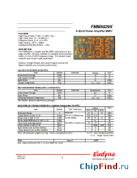 Datasheet FMM5829X manufacturer Eudyna