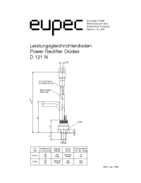 Datasheet D121N-600 manufacturer Eupec