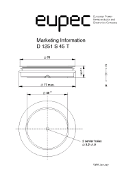 Datasheet D1251S manufacturer Eupec