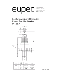 Datasheet D126A/B45 manufacturer Eupec