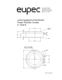 Datasheet D1809N-3200 manufacturer Eupec