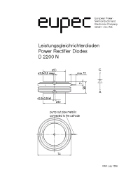 Datasheet D2200N manufacturer Eupec