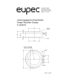 Datasheet D2209N-2600 manufacturer Eupec