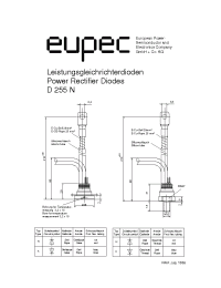 Datasheet D255N-200 manufacturer Eupec