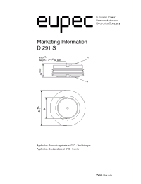 Datasheet D291S-4000 manufacturer Eupec