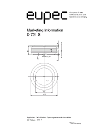 Datasheet D721S-3500 manufacturer Eupec