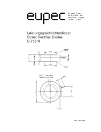 Datasheet D758N manufacturer Eupec