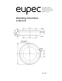Datasheet D8019N-600 manufacturer Eupec