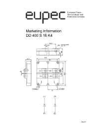 Datasheet DD400S16K4 manufacturer Eupec