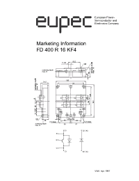 Datasheet FD400R16KF4 manufacturer Eupec