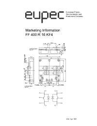 Datasheet FF400R16KF4 manufacturer Eupec