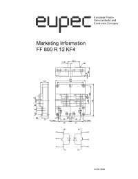 Datasheet FF800R12KF4 manufacturer Eupec