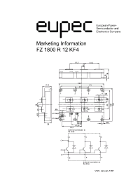 Datasheet FZ1800R12KF4 manufacturer Eupec