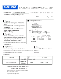 Datasheet 12-215UBC/C430/TR8 manufacturer Everlight