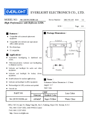 Datasheet 94-22UYC/S530-A4 manufacturer Everlight