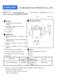 Datasheet 94-22UYC/S530-A6 manufacturer Everlight